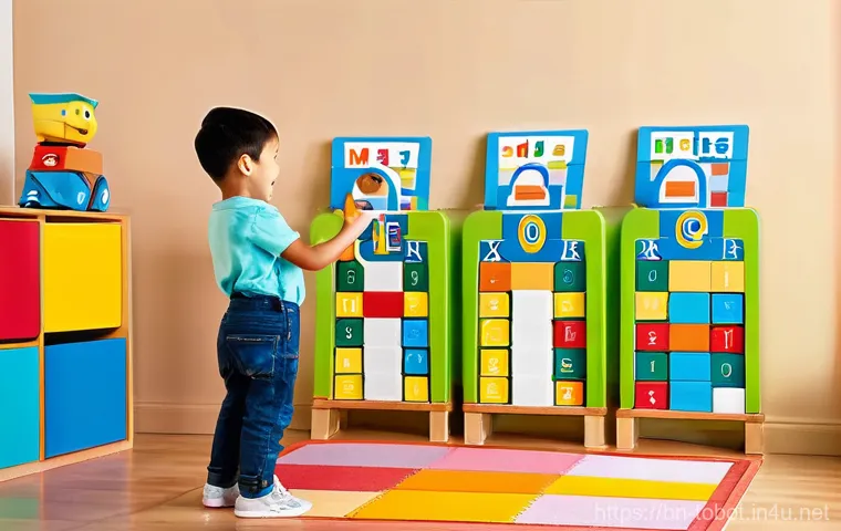 또봇과 연계된 학습자료 - **Prompt 1: Tobots and Early Learning Adventures**
A bright, cheerful illustration of a diverse ...